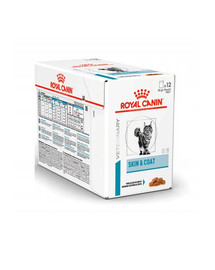 ROYAL CANIN Skin & Coat Diät-Alleinfuttermittel für ausgewachsene Katzen 12 x 85 g
