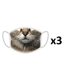 FERA 3x Schutzmaske Katze