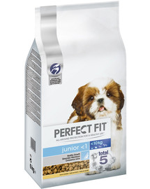 PERFECT FIT Junior <1 Hühnerfleischreiches Welpenfutter für kleine Rassen 6 kg