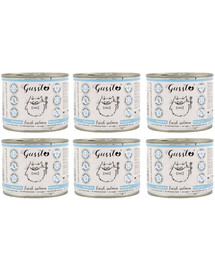 GUSSTO Cat Fresh Salmon 200 g  x 6