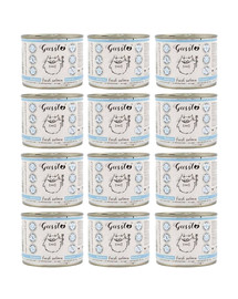 GUSSTO Cat Fresh Salmon 12x200 g