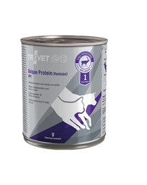 TROVET Unique Protein Venison UPV Nassfutter für Hunde und Katzen mit Wildfleisch 800 g