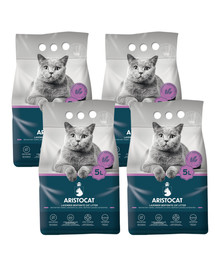 ARISTOCAT Bentonite Plus Bentonit Katzenstreu Lavendel 20 l (4 x 5 l)