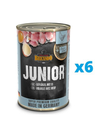 BELCANDO Junior Geflügel mit Ei 6x400 g