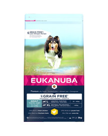 EUKANUBA Adult Grain Free L Große Rassen 3 kg