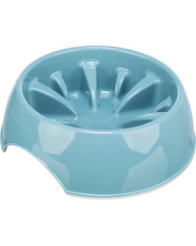 TRIXIE Slow Feeding Kunststoffnapf für Hund oder Katze 1.4l