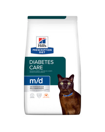 HILL'S Prescription Diet M/D Diabetes Feline With Chicken 3 kg