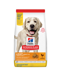 HILL'S Science Plan Canine Adult Light Large breed Chicken 18 kg Hundefutter Huhn für große Rassen