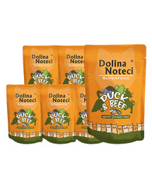 DOLINA NOTECI Superfood Ente und Rindfleisch 10x85g Nassfutter für Katzen