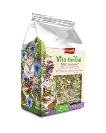 VITAPOL Mix Kräutergarten für Nagetiere und Kaninchen 150 g