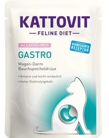 KATTOVIT Feline Diet Gastro Lachs + Reis 85 g