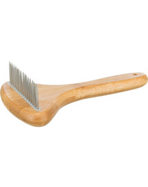 TRIXIE Entwirrungskamm, für langes Haar, Bambus/Metall, 10x17 cm