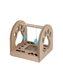 CARTON+ PETS Interaktives Spielzeug mit Kratzbaum Fun Park Ball