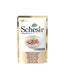 SCHESIR Jelly Adult Tuna&Salmon 85g Thunfisch mit Lachs in Gelee