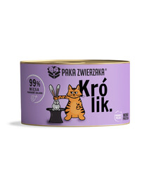 PAKA ZWIERZAKA Kaninchen Nassfutter für Katzen 200 g
