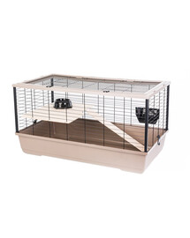 INTERZOO Bunny 100 De Luxe Käfig für Nager 100 cm mokka