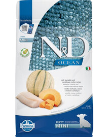 FARMINA N&D Ocean Dog Puppy Mini cod, pumpkin & cantaloupe melon 800 g