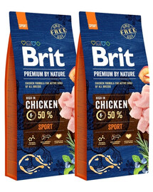 BRIT Premium By Nature Sport 30 kg (2 x 15 kg)