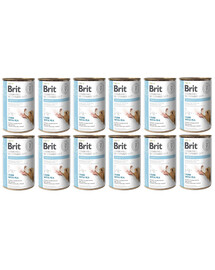 BRIT Veterinary Diet Obesity Lamb&Pea Fettleibigkeitsfutter für Hunde 12x400 g