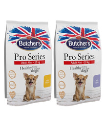 BUTCHER'S ProSeries Dog Dry Mix mit Lamm und Geflügel 2x800 g