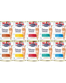 BUTCHER'S Delicious Dinners Geschmacksmischung in Gelee 10x400g