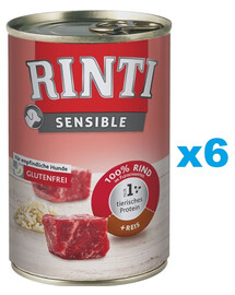 RINTI Sensibles Rindfleisch mit Reis 6x400g