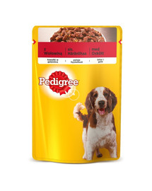 PEDIGREE Adult Geleestücke mit Rindfleisch und Leber 100g