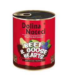 DOLINA NOTECI Premium SuperFood Rinder- und Gänseherz 6 x 800 g