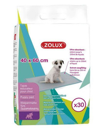 ZOLUX Teppich Bildung Welpen appentissage der Sauberkeit – L 60 x P 40 cm 30 St