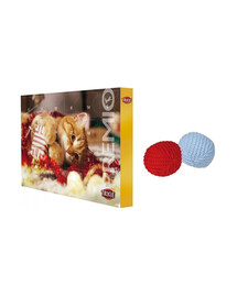 TRIXIE Adventskalender für Katzen + Strickbälle 2St