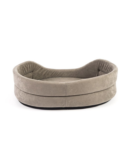 FERA Hundebett oval grau L 66x55x17 cm
