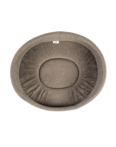 FERA Hundebett oval grau M 61x51x16 cm