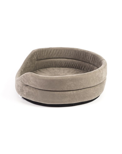 FERA Hundebett oval grau S 53x44x16 cm