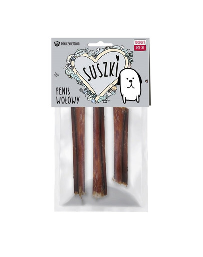 PAKA ZWIERZAKA Getrockneter Rinderpenis 3 Stück