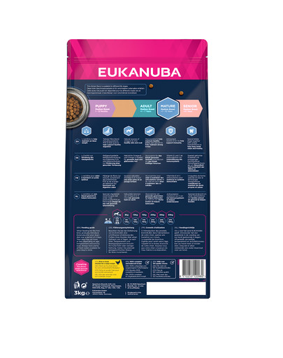 EUKANUBA Senior Medium Breeds Chicken 3 kg Trockenfutter für ältere Hunde mittelgroßer Rassen