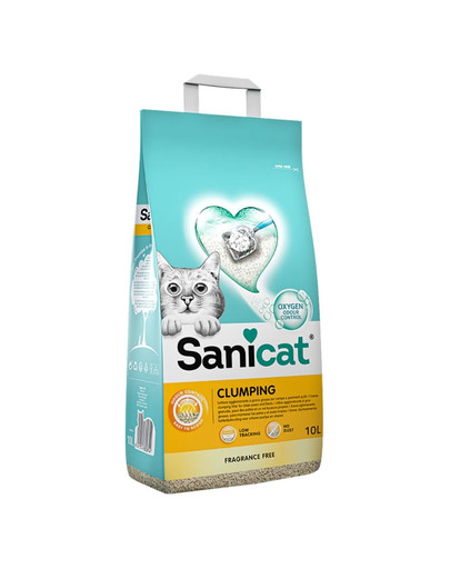 SANICAT Clumping Klumpende Katzenstreu Parfümfrei Katze 10 l