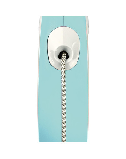 FLEXI New Comfort S 5 m Gurt-Roll-Leine Hellblau