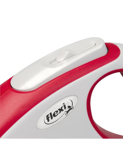 FLEXI New Comfort S 5 m Rot Gurt-Roll-Leine für Hunde
