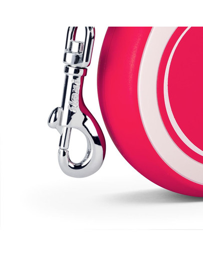 FLEXI New Comfort S 5 m Rot Gurt-Roll-Leine für Hunde