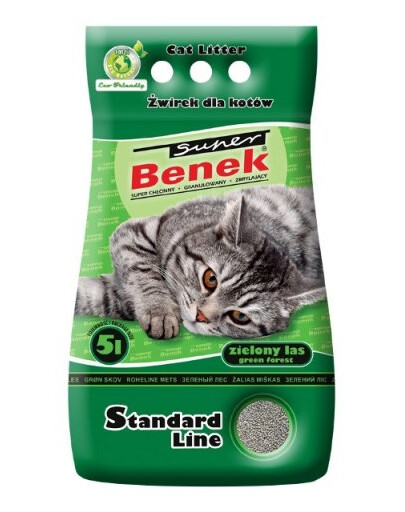 BENEK Super Standard Green Forest Bentonitstreu 10 L (5 L x 2)