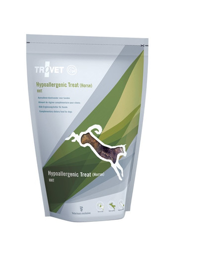TROVET Hypoallergenic Treat Horse HHT Funktionelle Hundeleckerlis Pferdefleisch 250 g