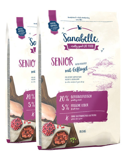 SANABELLE SENIOR Geflügel 20 kg (2 x 10 kg)