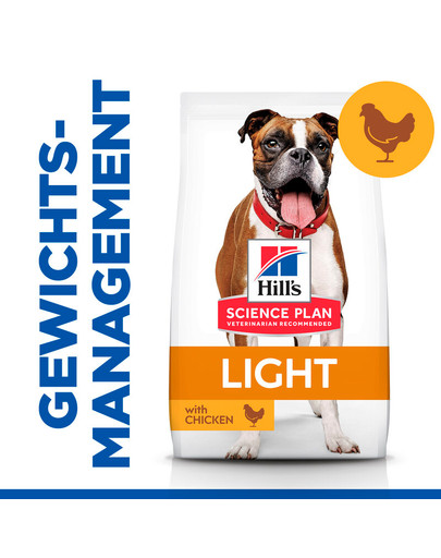 HILL'S Science Plan Adult Light Medium breed Trockenfutter mit Huhn 14 kg