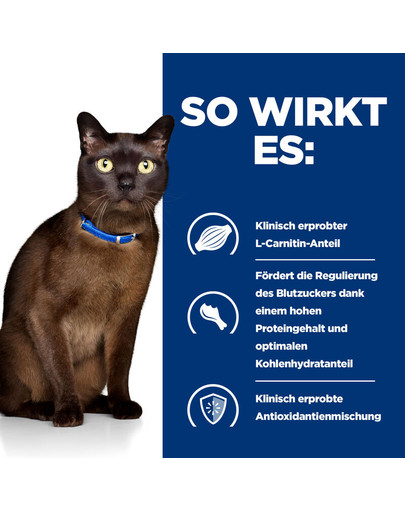 HILL'S Prescription Diet M/D Diabetes Feline With Chicken 3 kg