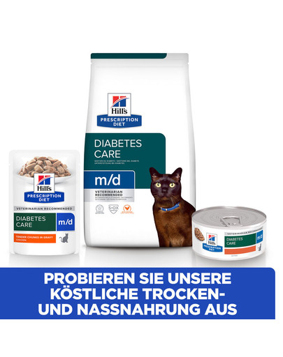 HILL'S Prescription Diet M/D Diabetes Feline With Chicken 3 kg