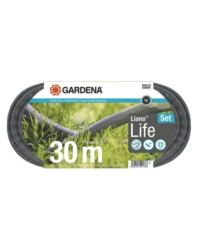 GARDENA Liano Life Textilschlauch 30 m Satz