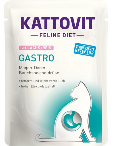 KATTOVIT Feline Diet Gastro Lachs + Reis 85 g
