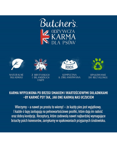 BUTCHER'S Originalrezept in Gelee, Hundefutter, Stücke mit Huhn in Gelee, 400g