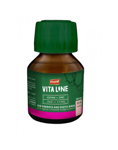 VITAPOL Vitaline Zink + Jod für exotische Vögel 50ml