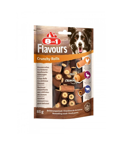 8IN1 Hundeleckerli Flavours Crunchy Rolls 85 g